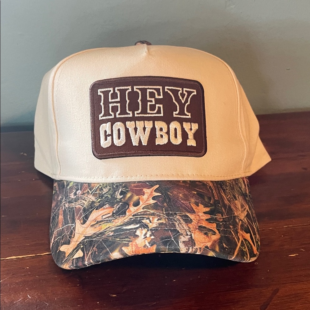 Hey Cowboy Cap with Camo Brim